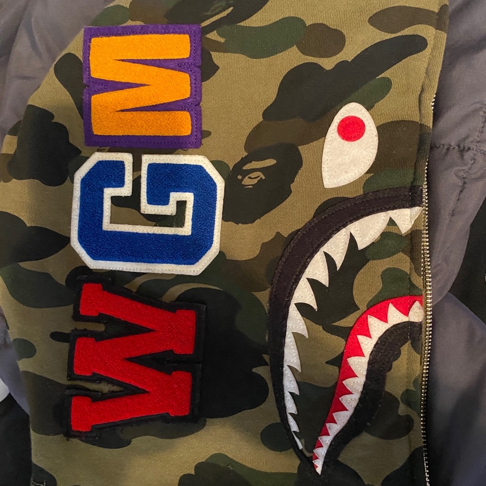 Bape shark full zip hoodie